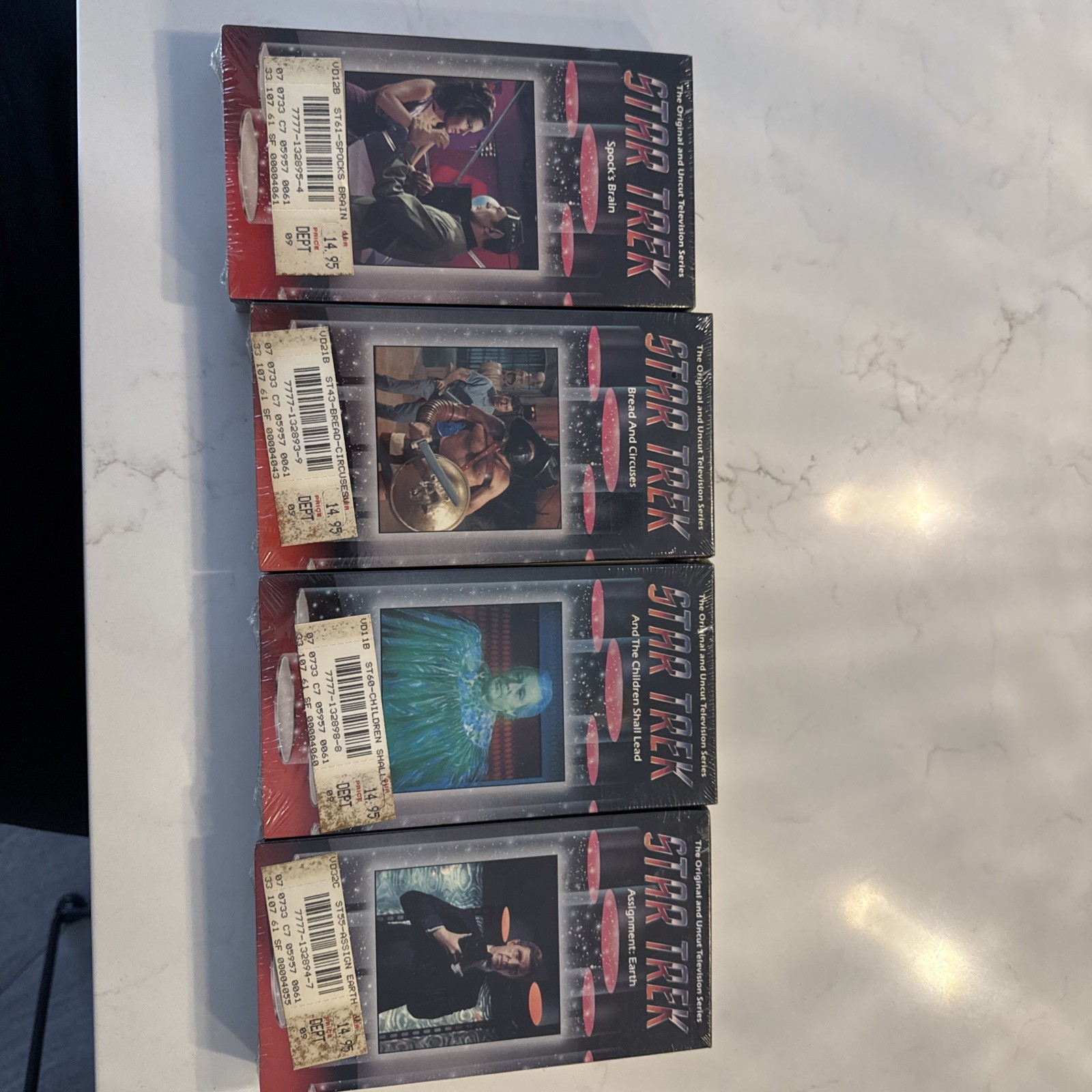 Star Trek Lot Of 4 TV Series Episodes 43,55,60,61 Beta Hi-Fi Tapes