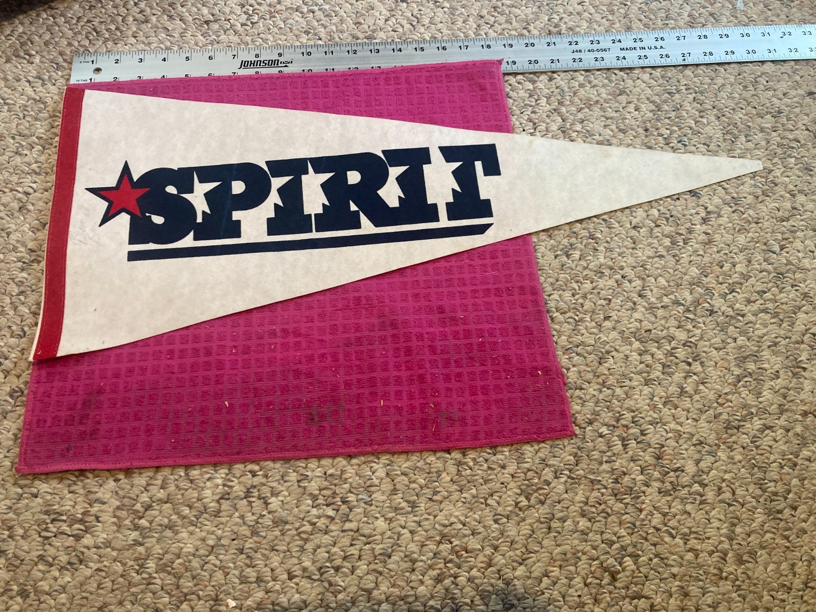 CALIFORNIA LEAGUE SAN BERNARDINO CA SPIRIT VINTAGE BASEBALL PENNANT Autographed
