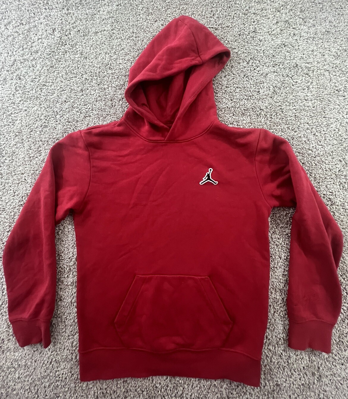 Nike Youth Air Jordan Hoodie Jumpman Sweatshirt Red Size L