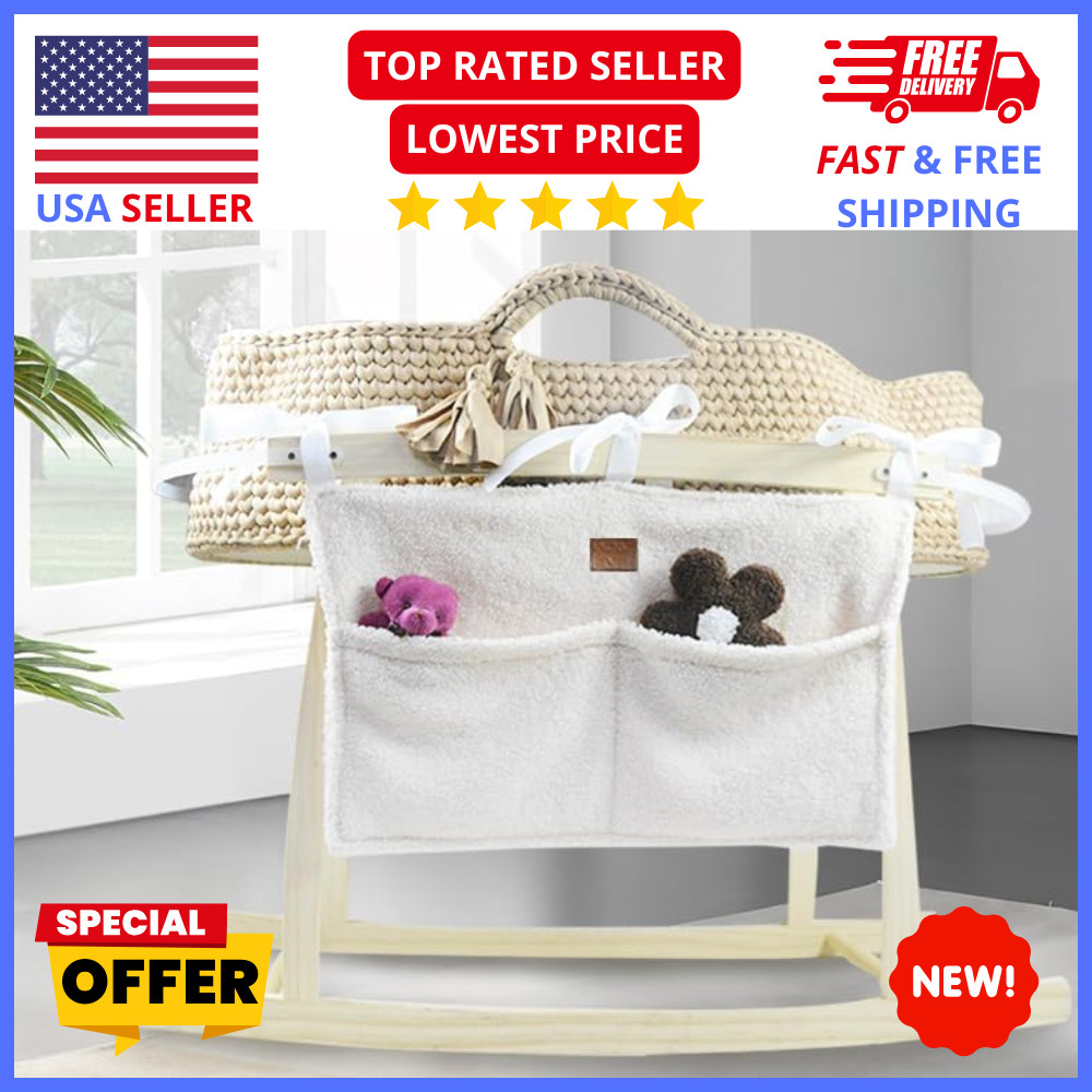 Teddy Hanging Diaper Caddy Nursery Organizer w 2 Storage Pockets