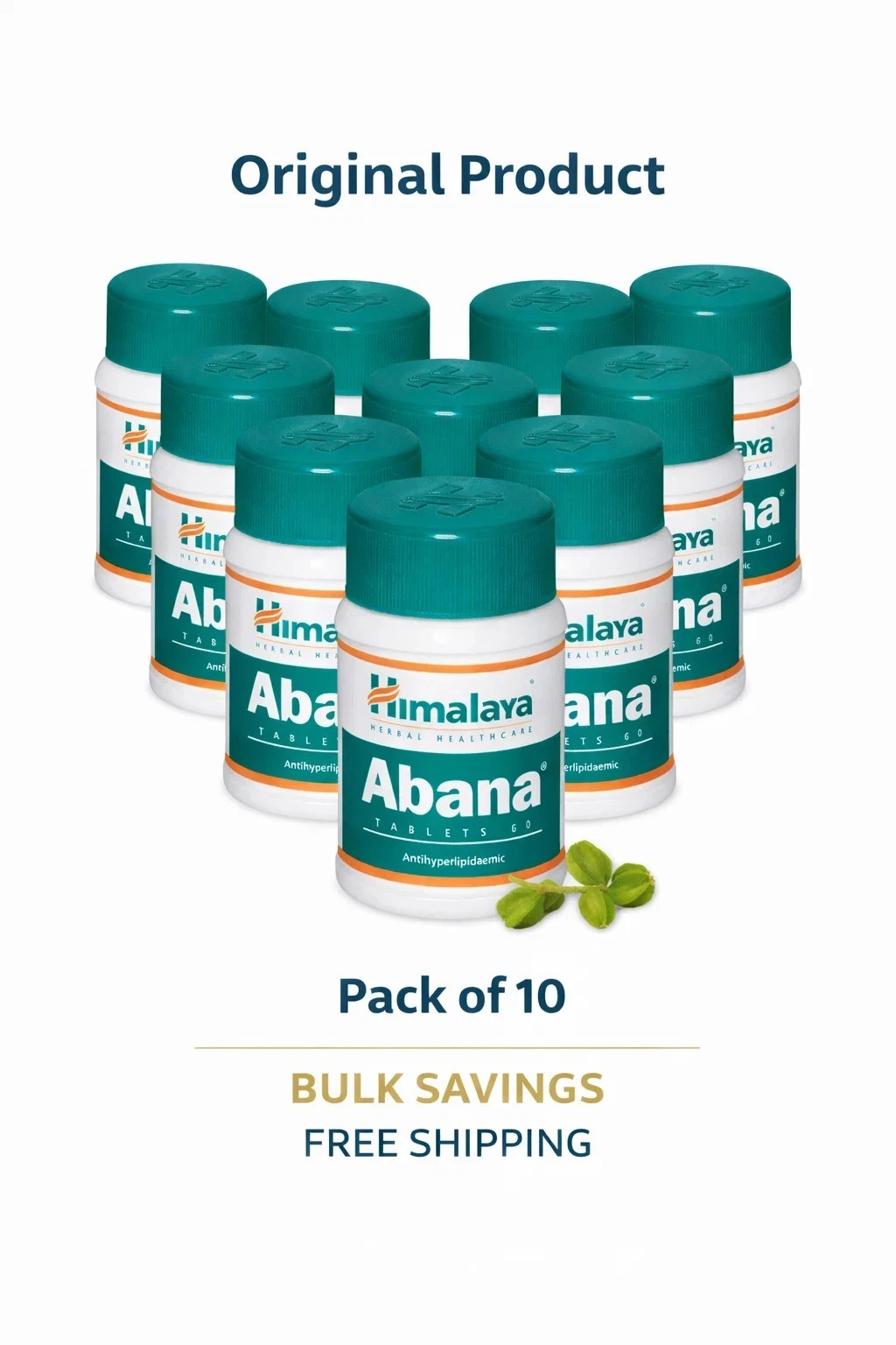 Herbal  Abana Tablets 60 Tabs x10 Herbal Expairy - 9/2026 Herbal Remedies