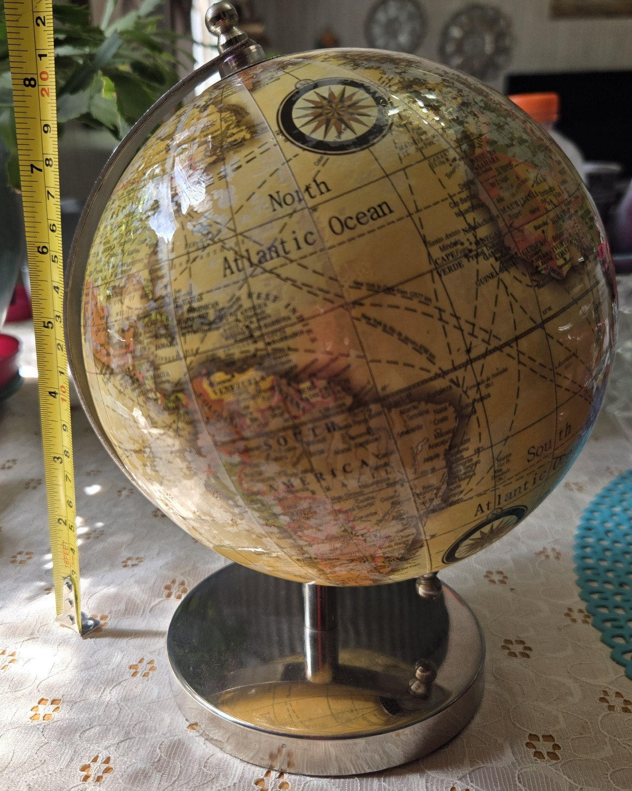 Tabletop Vintage World Globe