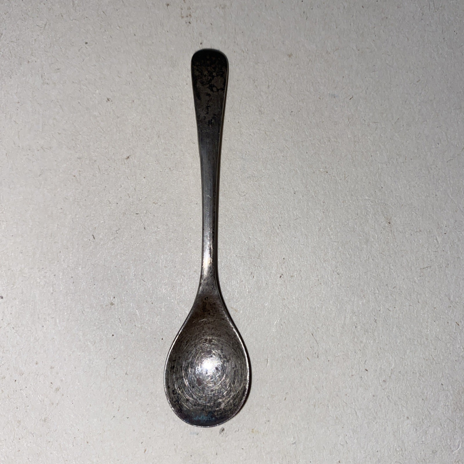 Antique 1906 Birmingham Sterling Silver Salt Spoon HCD Henry Clifford Davis 2.5”