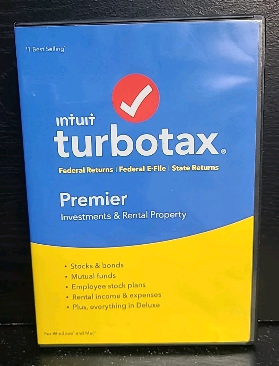 Intuit TurboTax Premier 2017 Federal & State Tax ~ Investments & Rental Propery