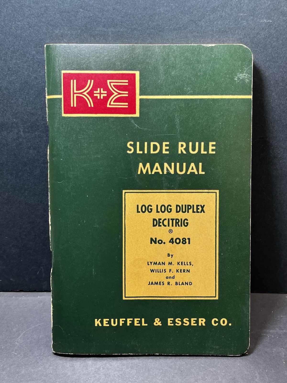 Vintage K&E Slide Rule Manual Keuffel & Esser No. 4081 Log Log Duplex Decitrig