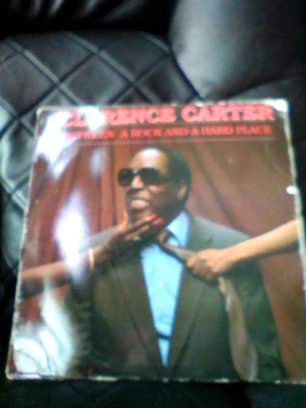 LP Original 1990 Clarence Carter A Rock And A Hard Place EX/EX