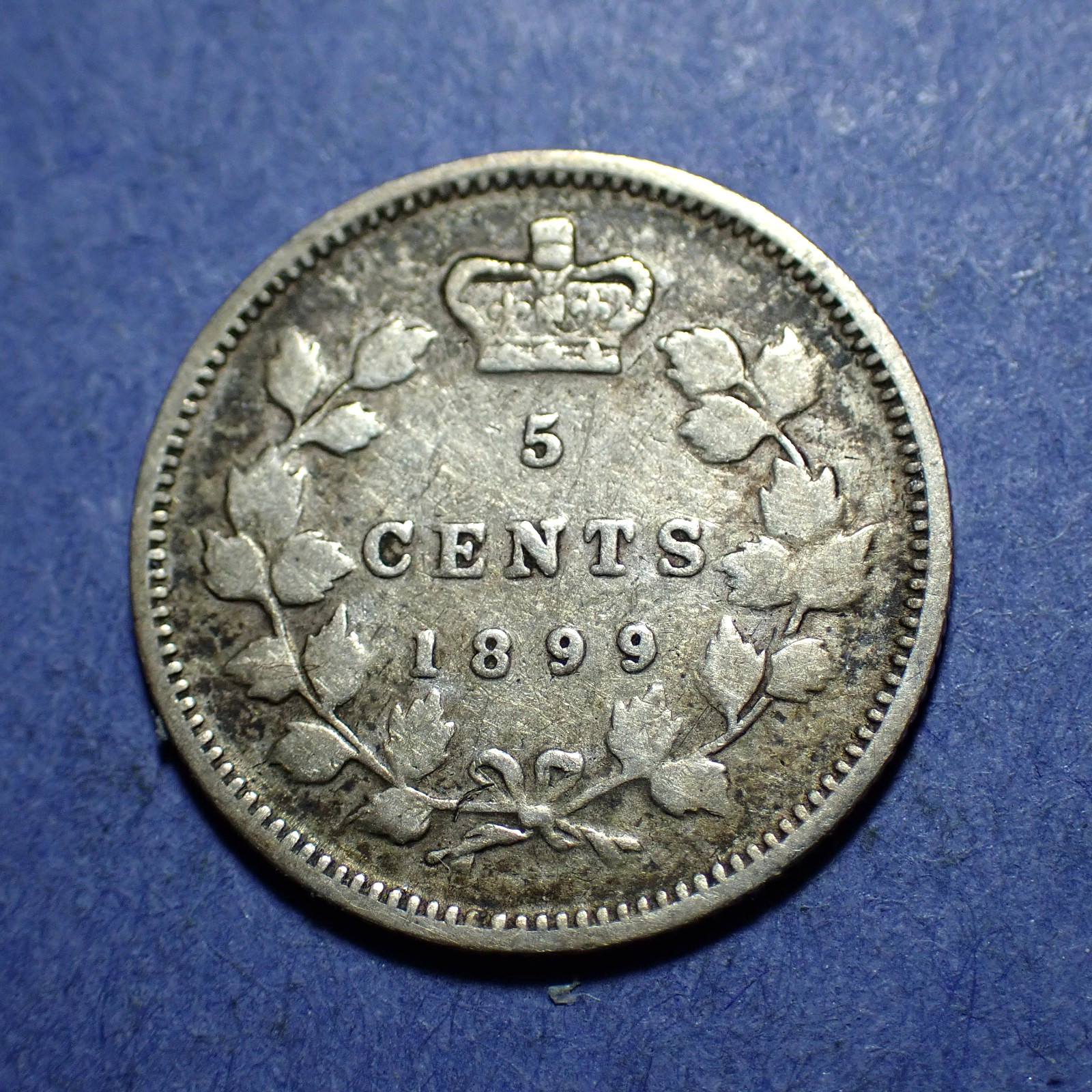 1899 Canada Five Cents Silver  VG