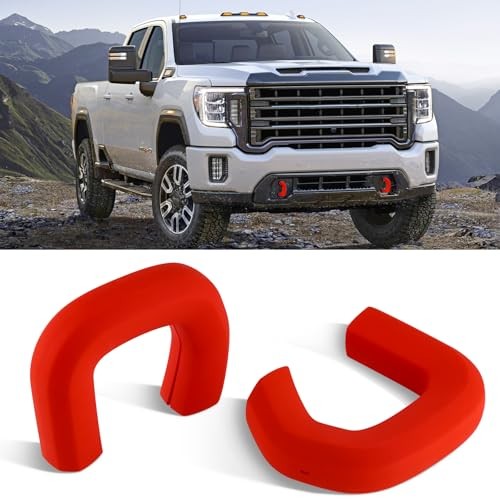 Tow Hook Cover Silicone Protecting Covers Tow Accessories Compatible with Red