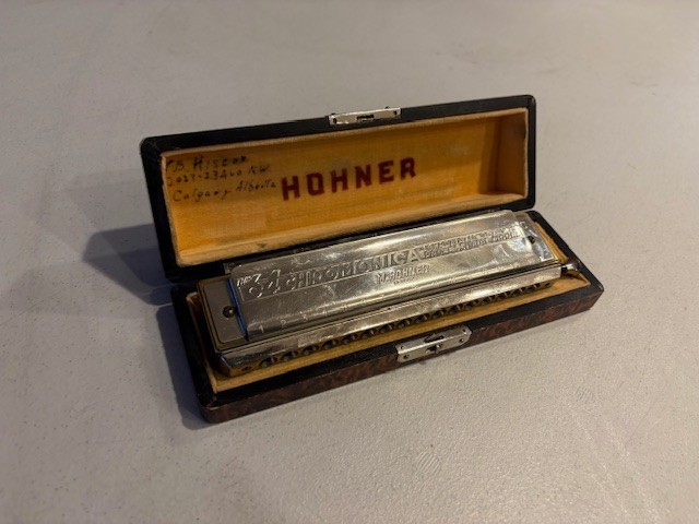 Vintage Hohner 64 Chromonica Model 280/64 in C With Original Storage Box
