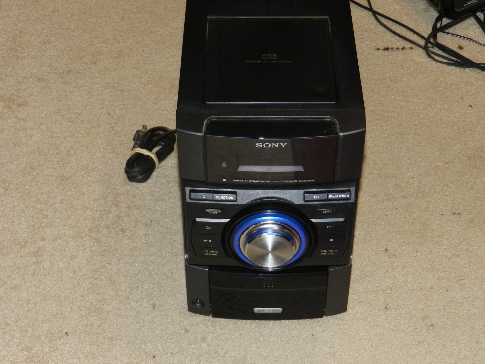 Sony MHC-EC909iP Hi-Fi System Receiver ONLY MP3 / iPod / Radio TESTED WORKS