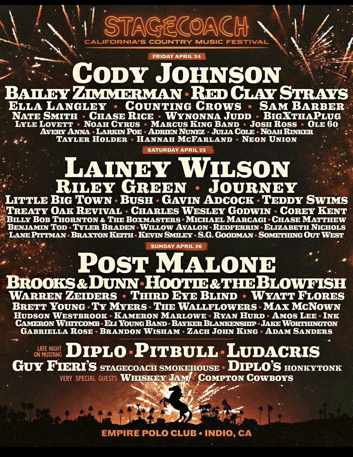 Stagecoach Festival VIP Package for 2 people. 3 day pass, shuttle & hotel 