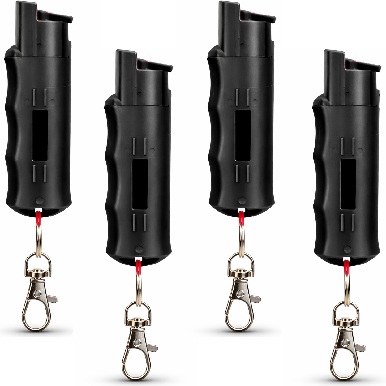 4 Burn Pepper Spray Keychain .50oz Police Strength OC Stream Personal Safety