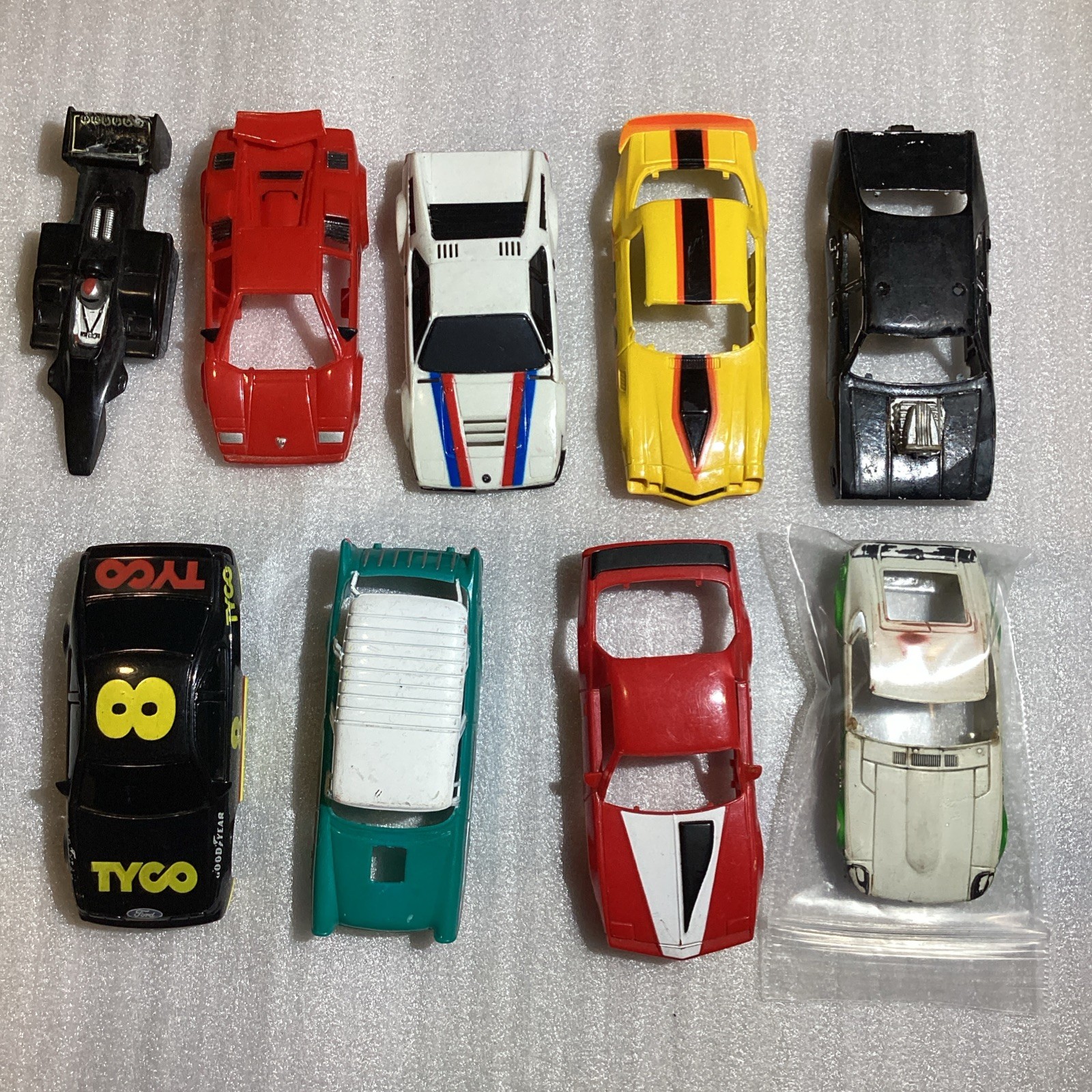 Tyco AFX Life Like Ho Slot Car Bodies Parts Lot #6