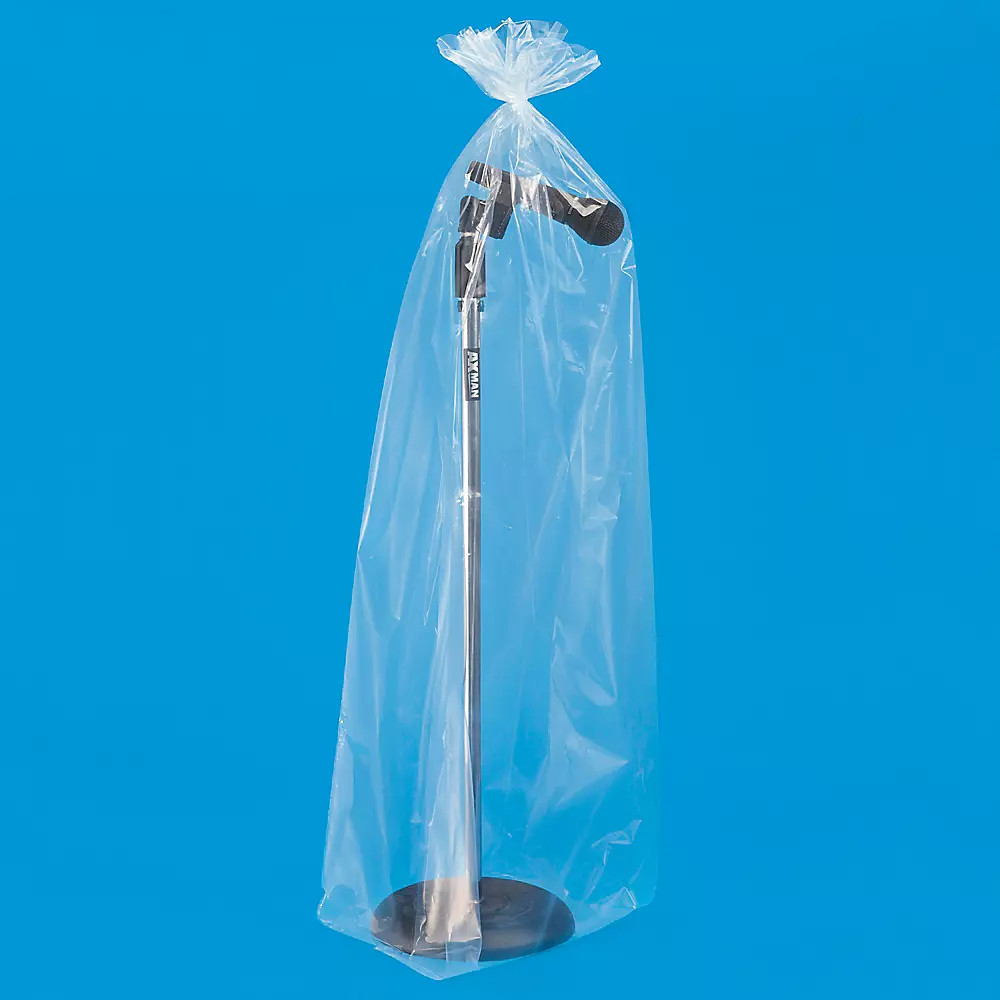 Pack of 250 12 x 12 x 48" 2 Mil Gusseted Poly Bags