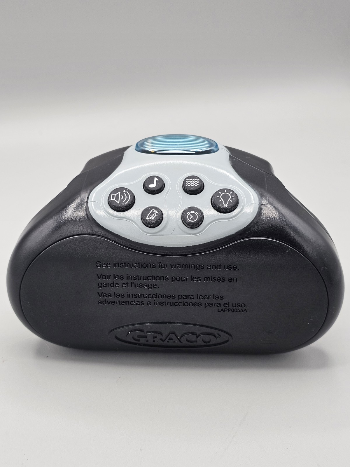 Graco Crib Soother Pack N Play Light White Noise Machine Travel Nature Wave Read