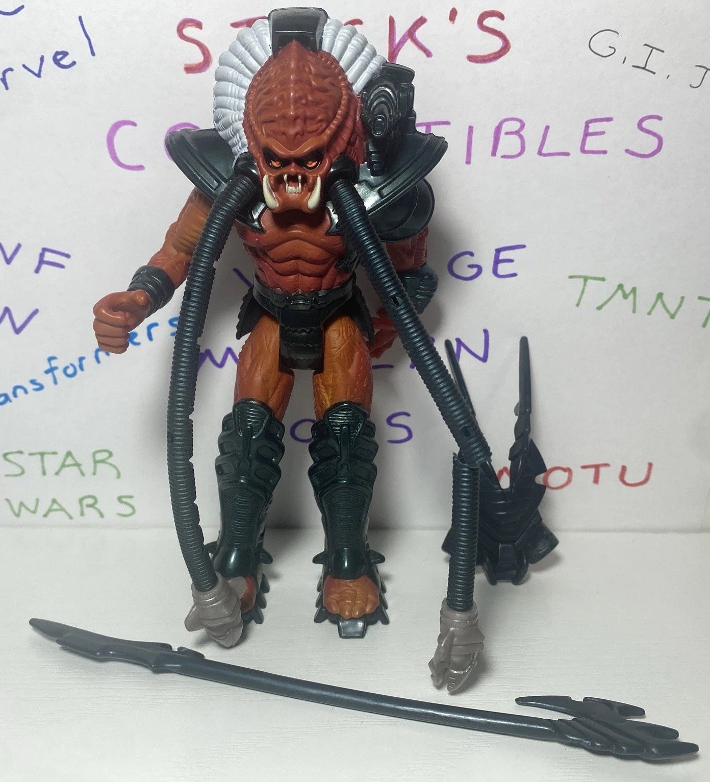 Kenner Predator Clan Leader 1994 6.5" Complete Figure Left Tube Broken E3 999B