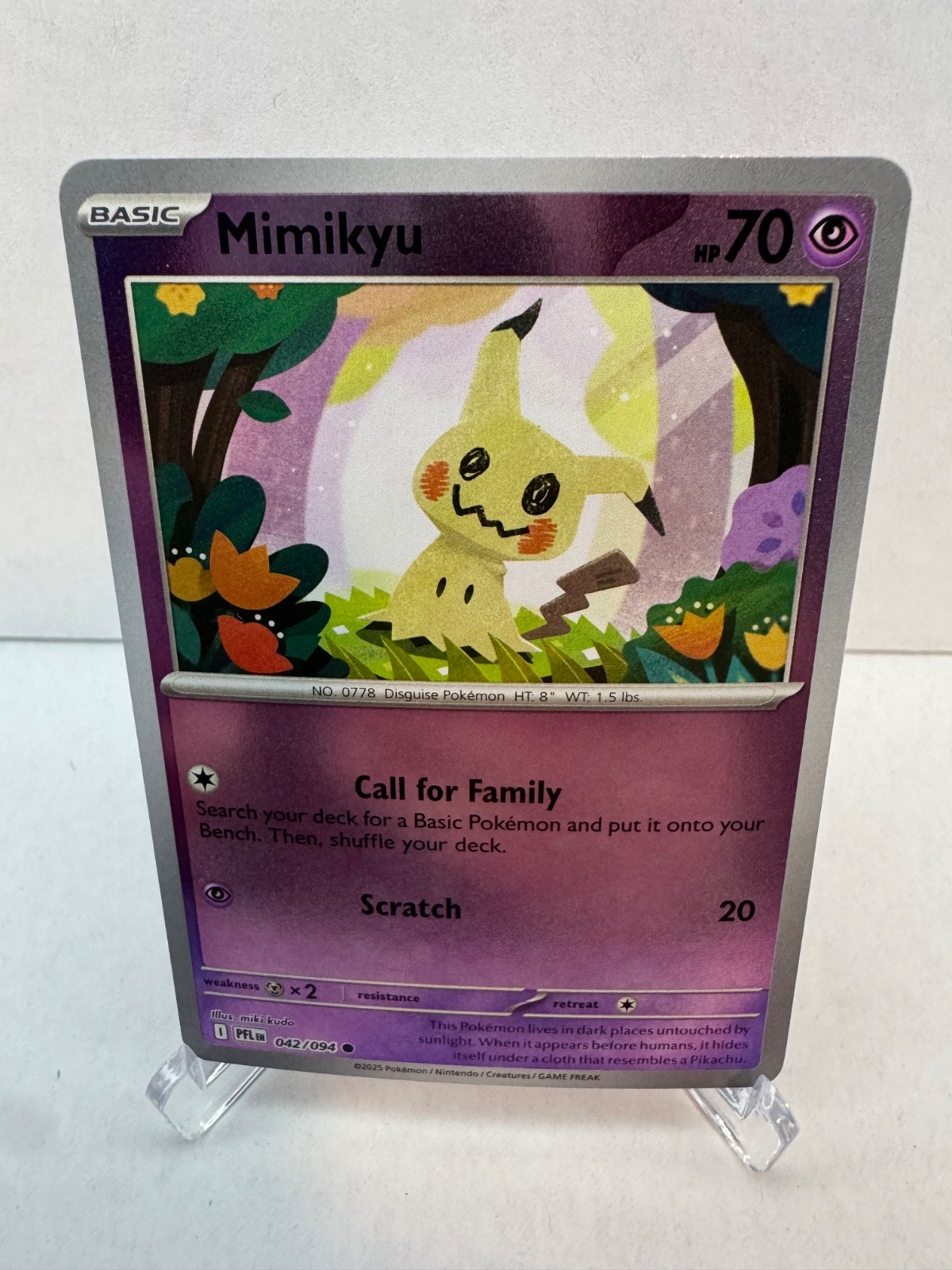 Mimikyu 42/94 - Reverse Holofoil NM - ME: Phantasmal Flames - Pokémon TCG