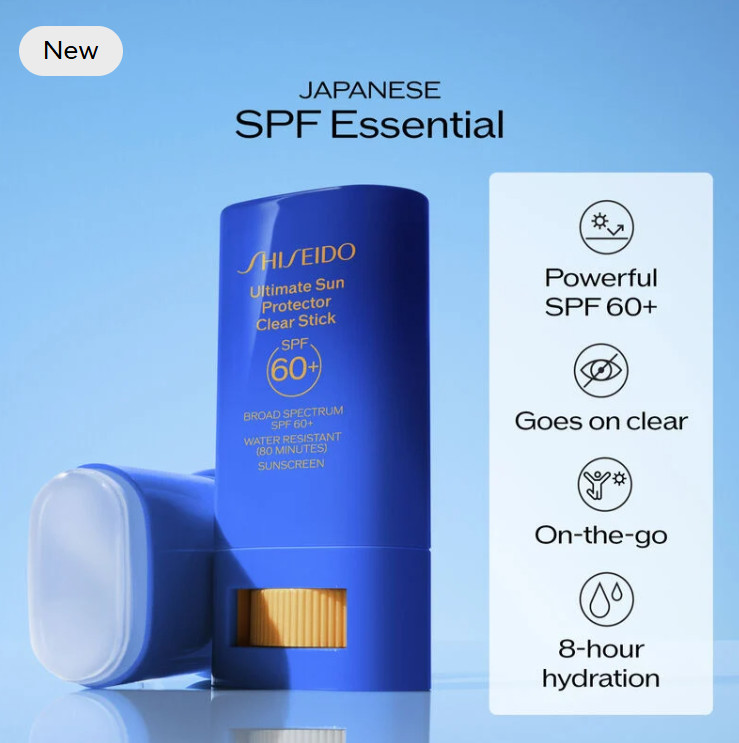 Shiseido Ultimate Sun Protector Clear Stick SPF 60+ Size 0.7 oz Exp: 01/2027