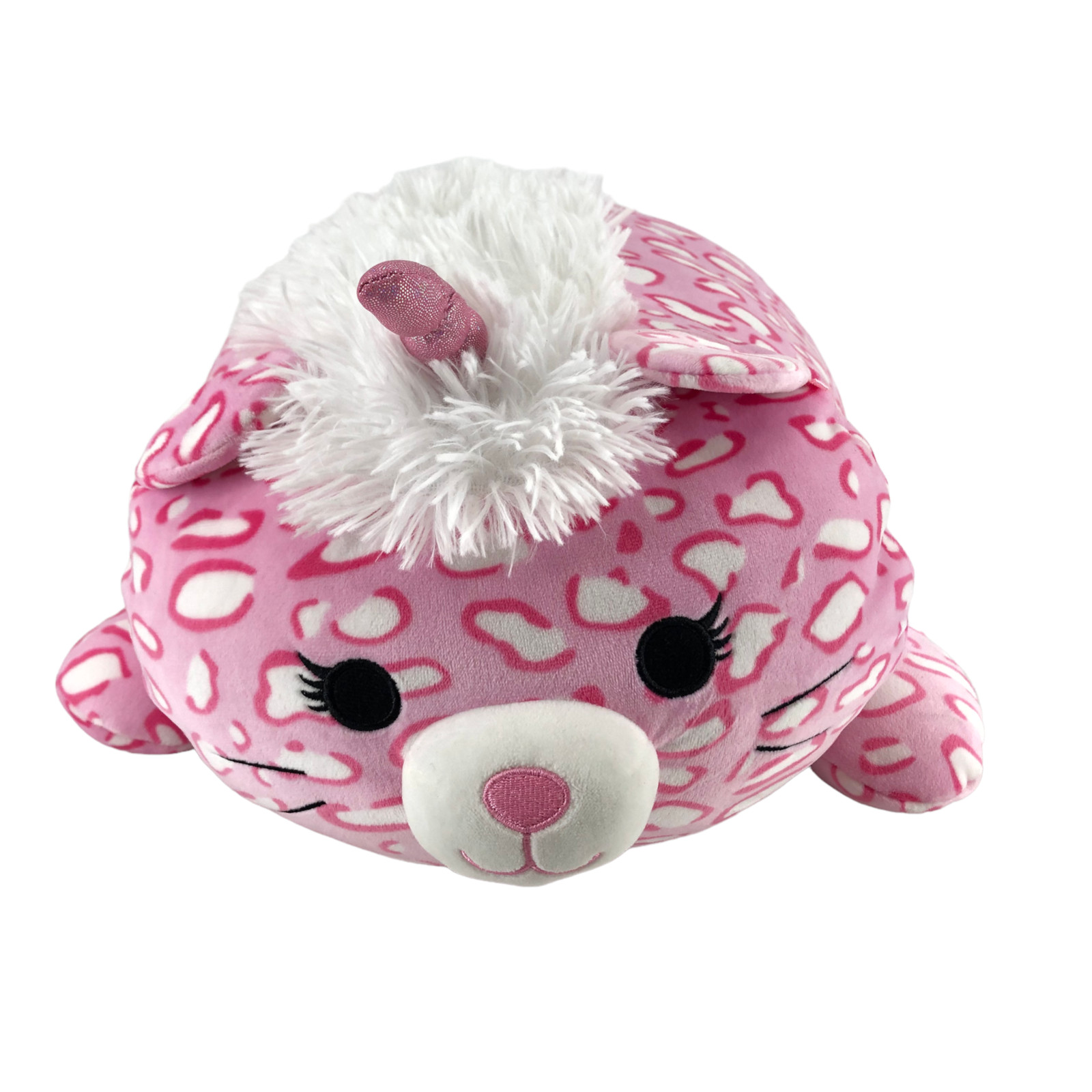 Squishmallow 18" Hug Mee, Wen the Leoparda Caticorn  Laying Down Valentines