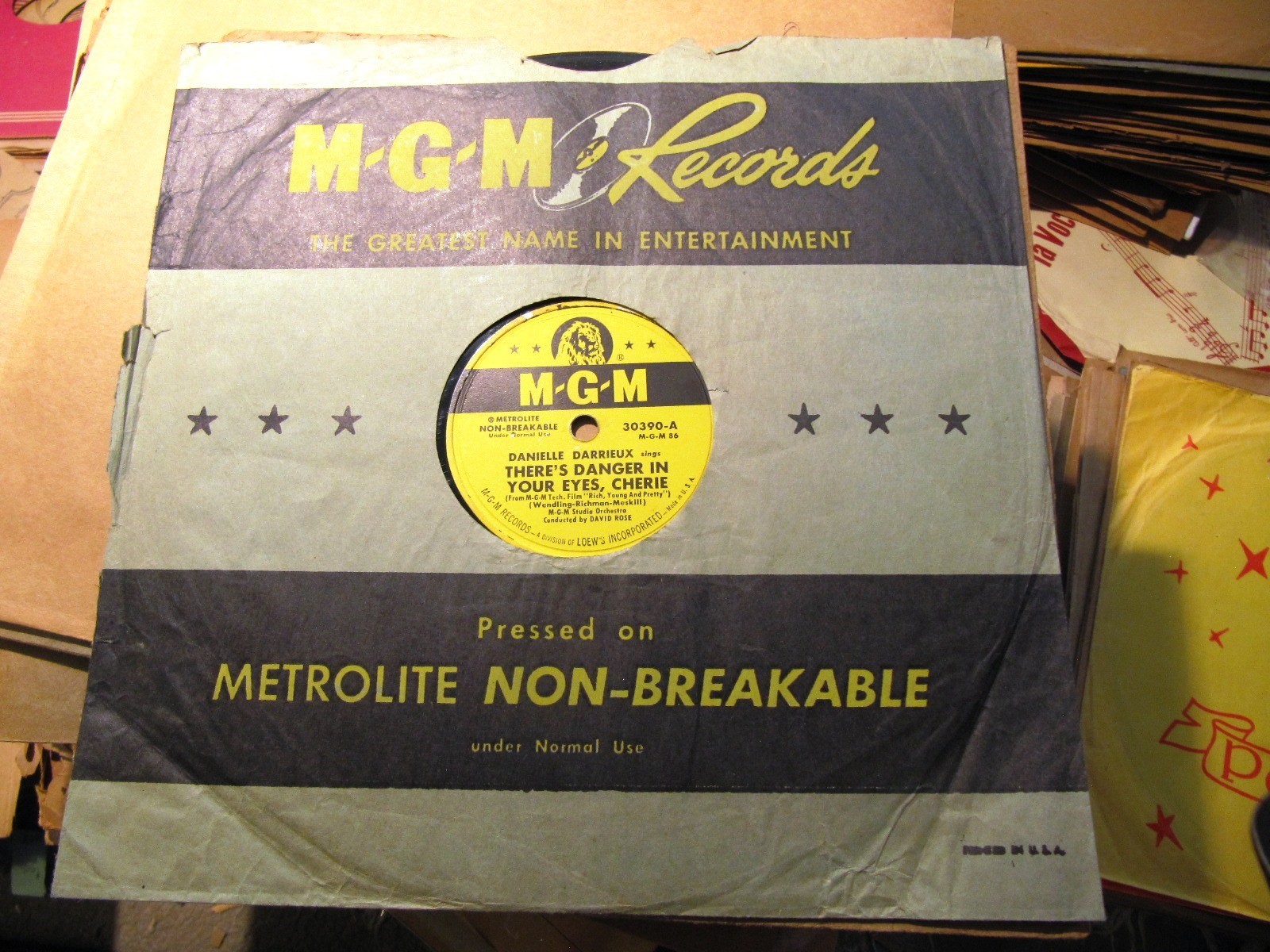 FRENCH MOVIE STAR Danielle Darrieux L'Amour Toujours/ THERE'S DANGER MGM 30390