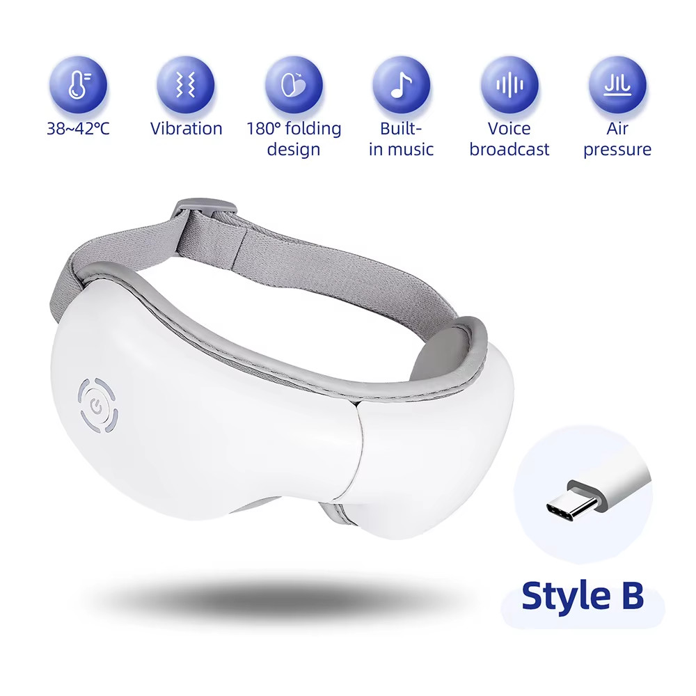 3D Vibration Eye Massager Heating Airbag Kneading Relax Massager Relieve Eye Fat