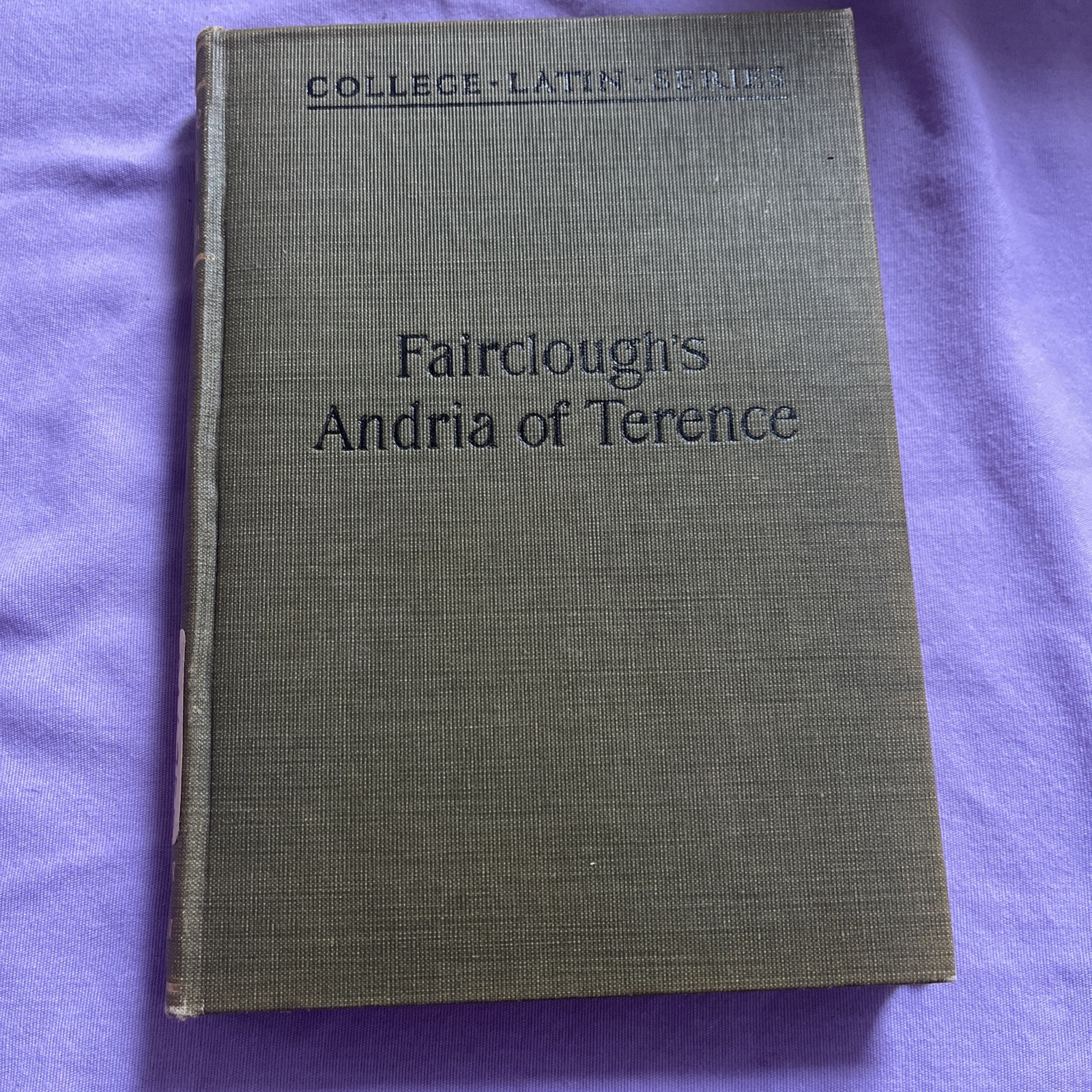 Faircloughs Andria Of Terence College Latin