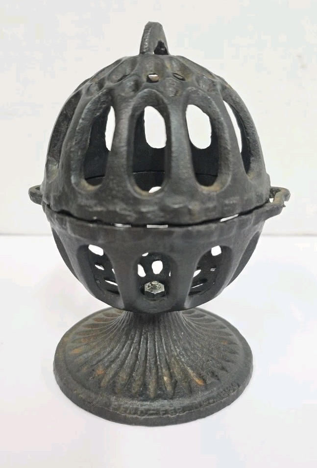 Antique Wrought Iron Twine String Holder Dispenser February 14 1860 Pat Pend