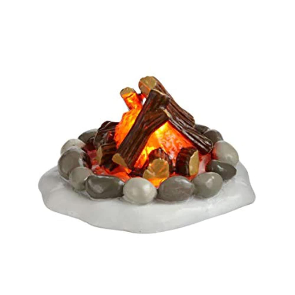 Department 56 Lit Fire Pit Figurine Village Accessory LED 1.5 Inch