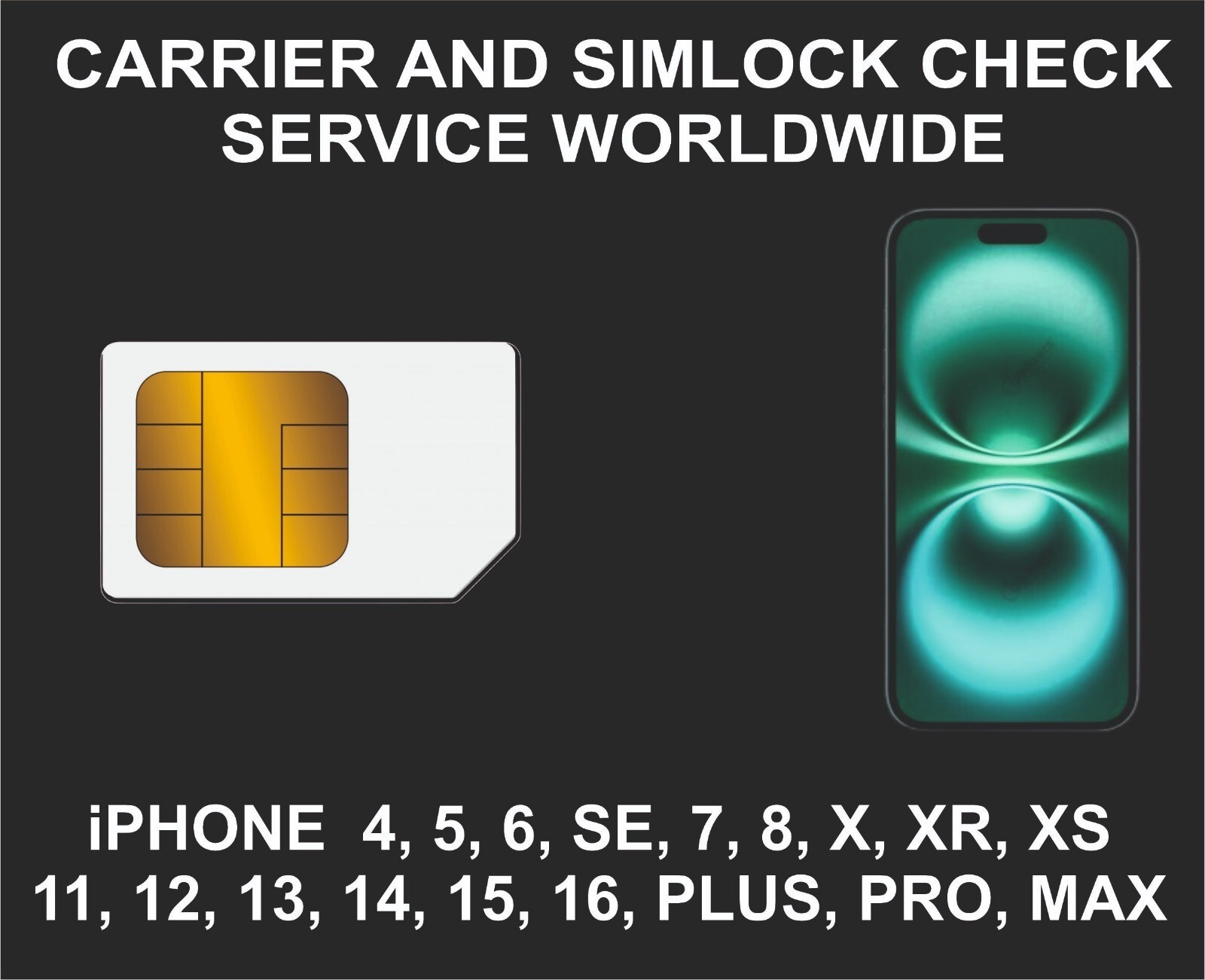 Carrier And SIM lock check, iPhone All Models Network Check