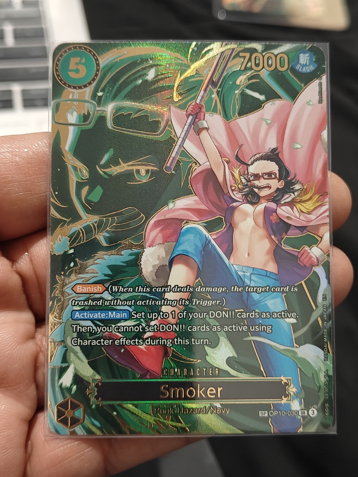 One Piece SMOKER SP OP10-030 English Carrying On His Will Alt Art