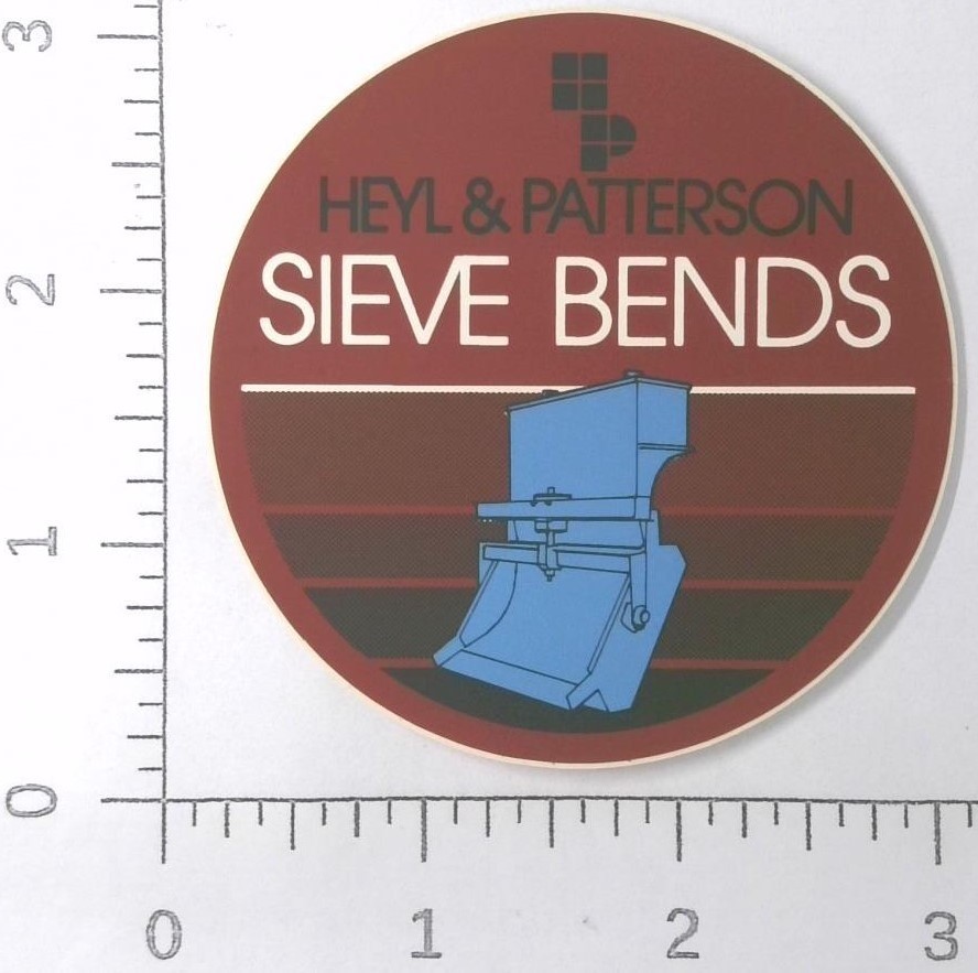 HP Heyl & Patterson Equipment Canonsburg Pennsylvania Coal Mining Sticker Decal