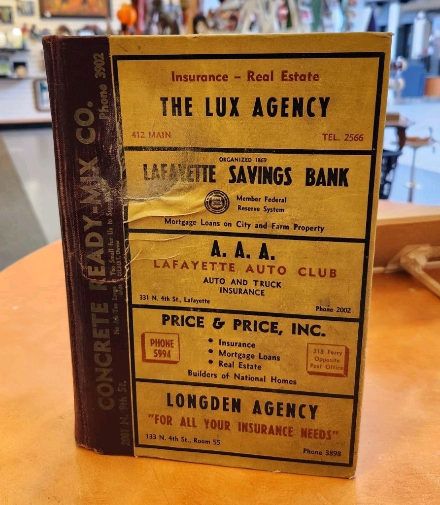 Polk's 1948 LAFAYETTE Indiana Tippecanoe County CITY DIRECTORY Beeker Coal