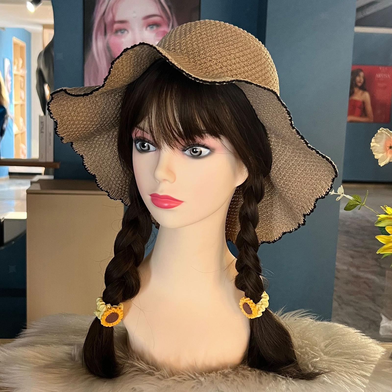 Realistic Female Mannequin Head Manikin Head Bust Wig Display Stand