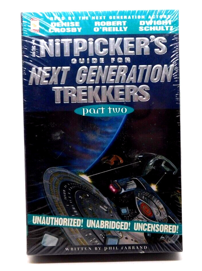 Book Cassette The Nitpickers Guide for Next Generation Trekkers Part Two 1995