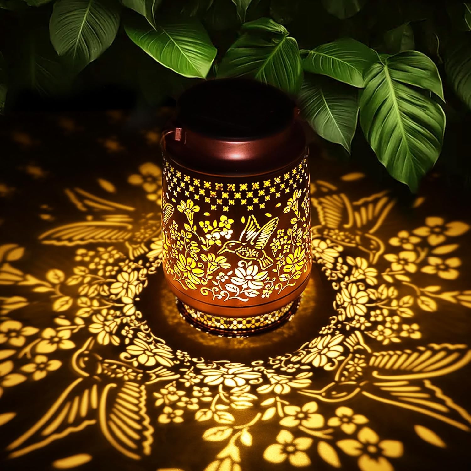 Solar Lanterns Outdoor Waterproof Hummingbird Elegant Garden Decor Birthday Gift