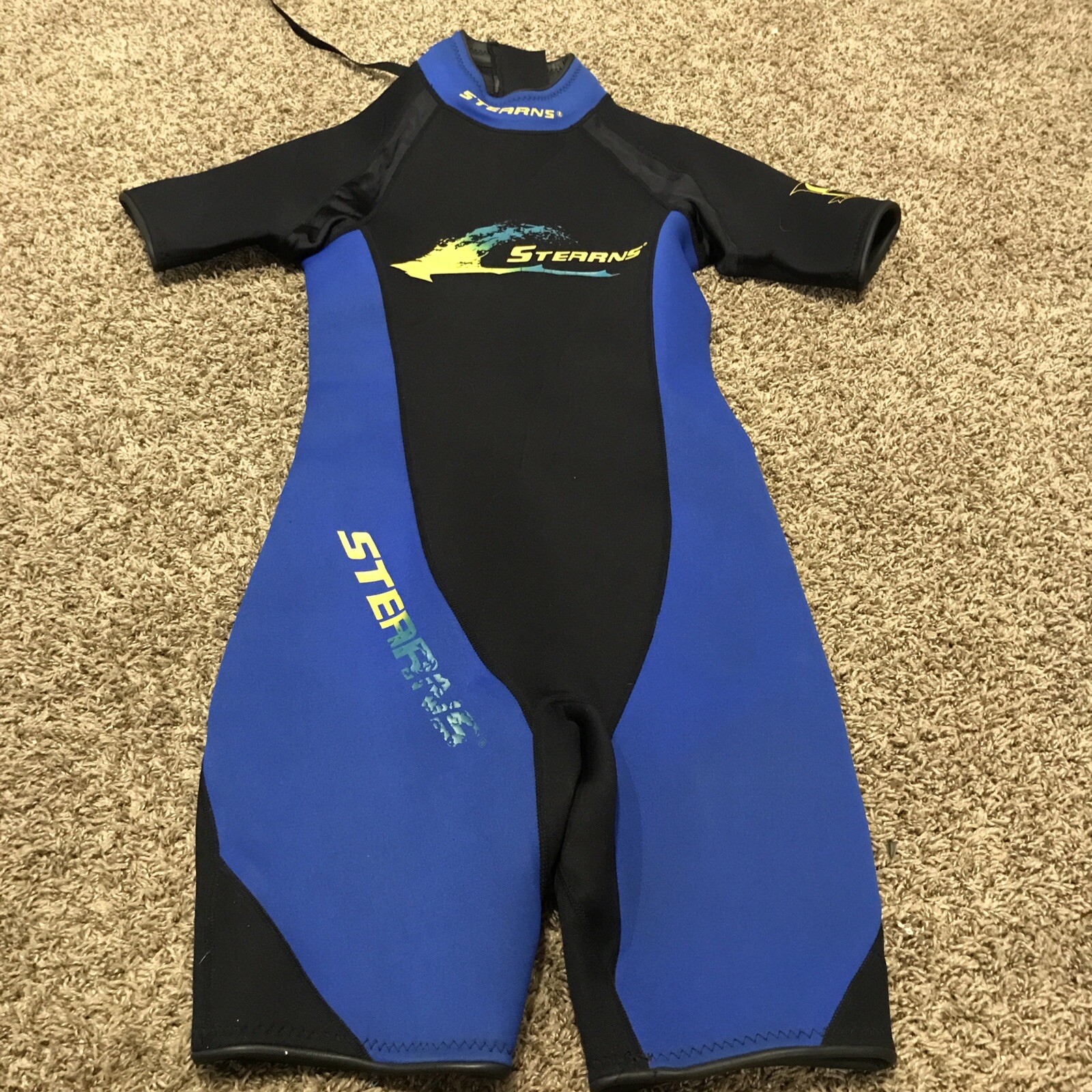 Stearns Women's S Black Blue Short Sleeve Shorty Neoprene Wet Suit