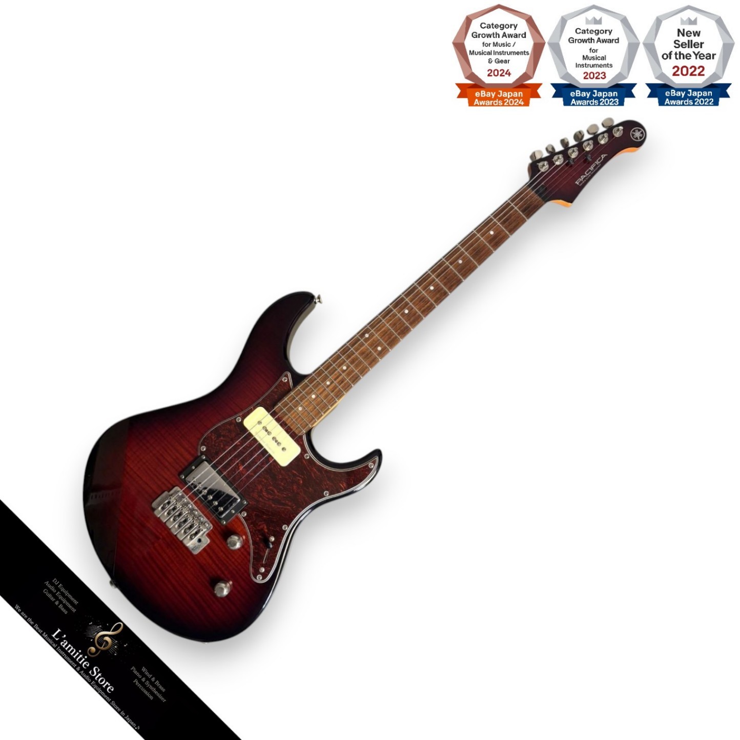 YAMAHA PAC611VFM Electric Guitar Flame Maple Alder Body Rosewood Fretboard