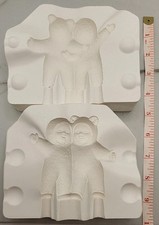 Two Snowbabies Ceramic Slip Mold. Winter Snow. Shiloh Molds #1463