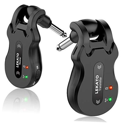  Wireless Guitar System 5.8 Wireless Guitar Transmitter Receiver Black