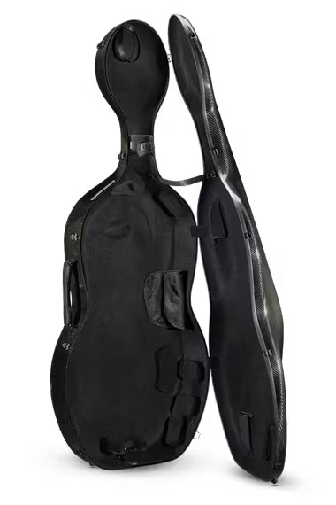 Musilia S3 Cello Case, 4/4 Size, Transparent Black