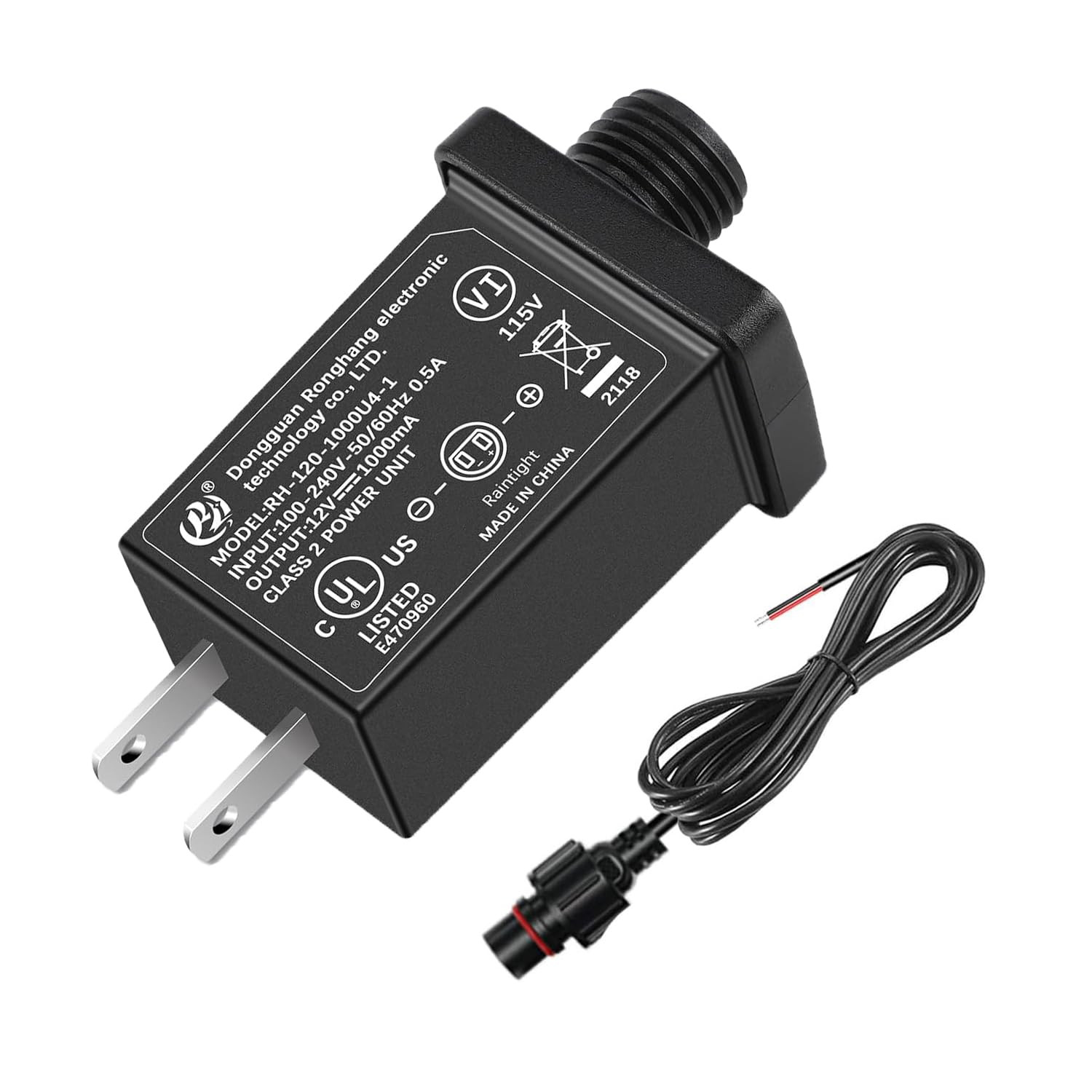 12V 1A Class 2 Power Supply, UL Listed Replacement Yard Inflatable Adapter for C