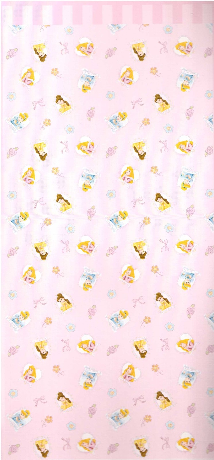 Disney Princess 1 Ready-Made Curtain Loop Curtain L 290cm x W 140 cm NEW PINK