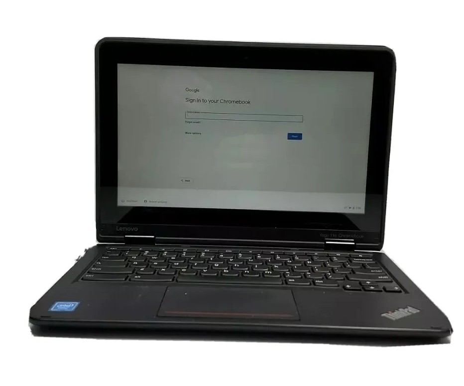 LENOVO ThinkPad 11e Yoga 20GE Chromebook Laptop 4GB 16GB Touchscreen Webcam 