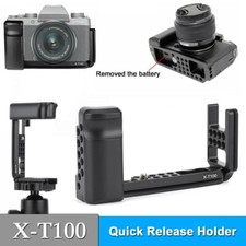 Fujifilm X-T100 XT100 Alloy Quick Release L-Bracket Vertical Hand Grip L-Plate