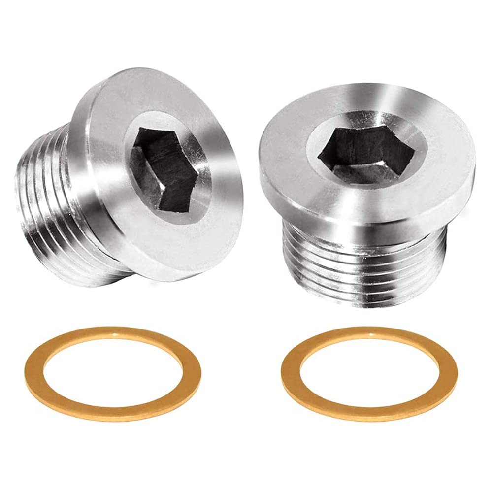 Joywayus Internal Hex Head Pipe plug Socket M12x1.5 M12*1.5, Metric thread 