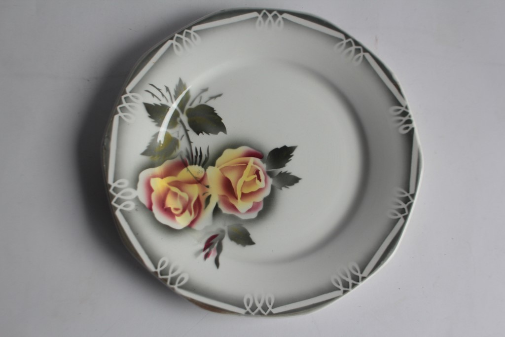 Odile Digoin Sarreguemines earthenware plate, 23 cm (76078)