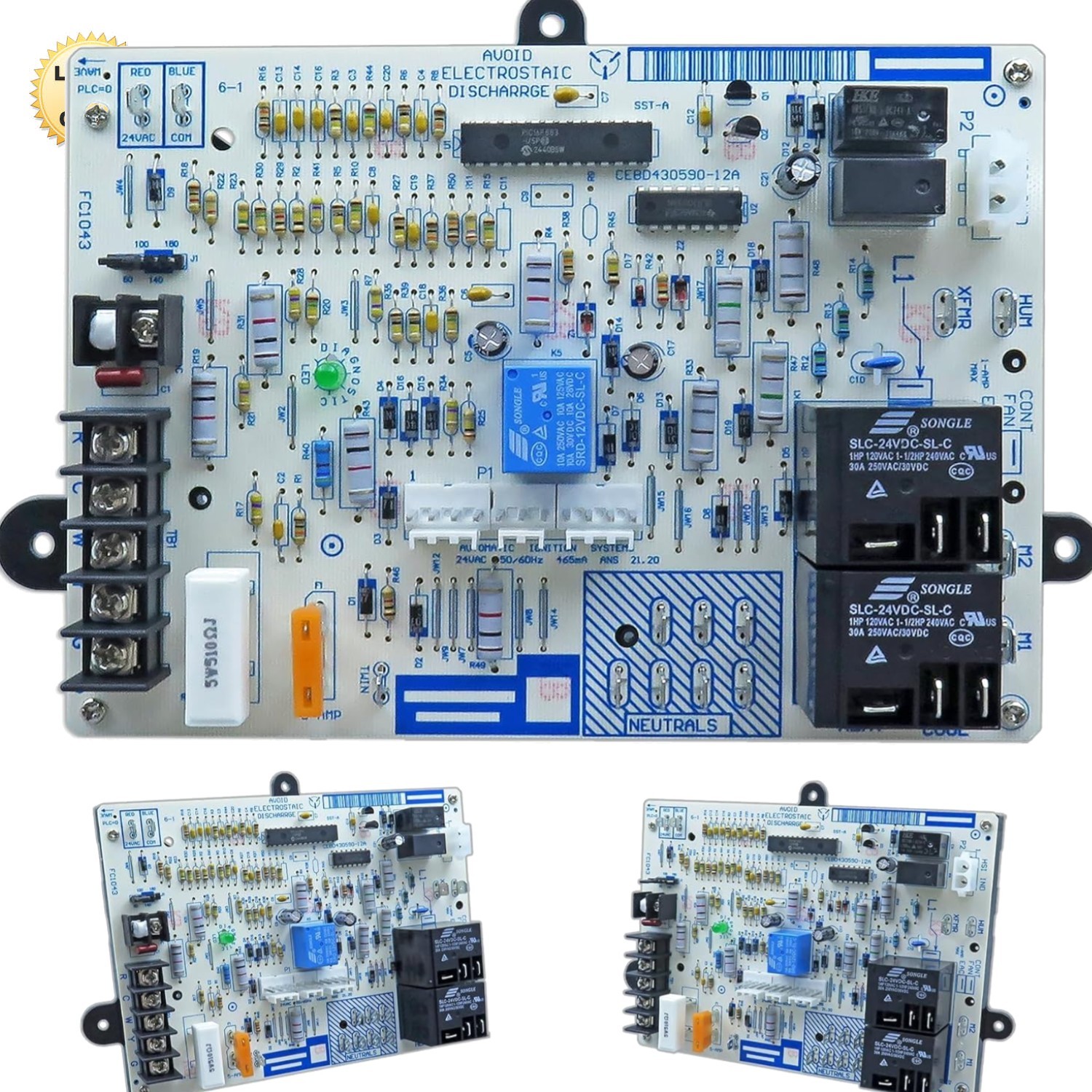 OEM Upgraded Replacement Furnace Control Board Replacement for 117255 CEPL130...
