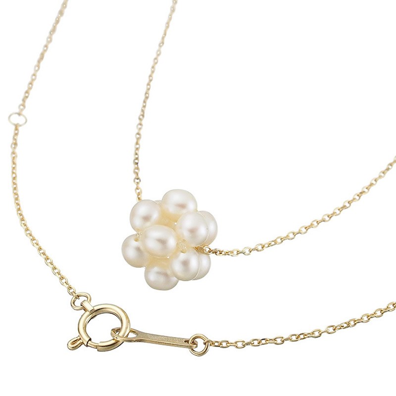 Tasaki Pearl  Necklace K18YG with Case