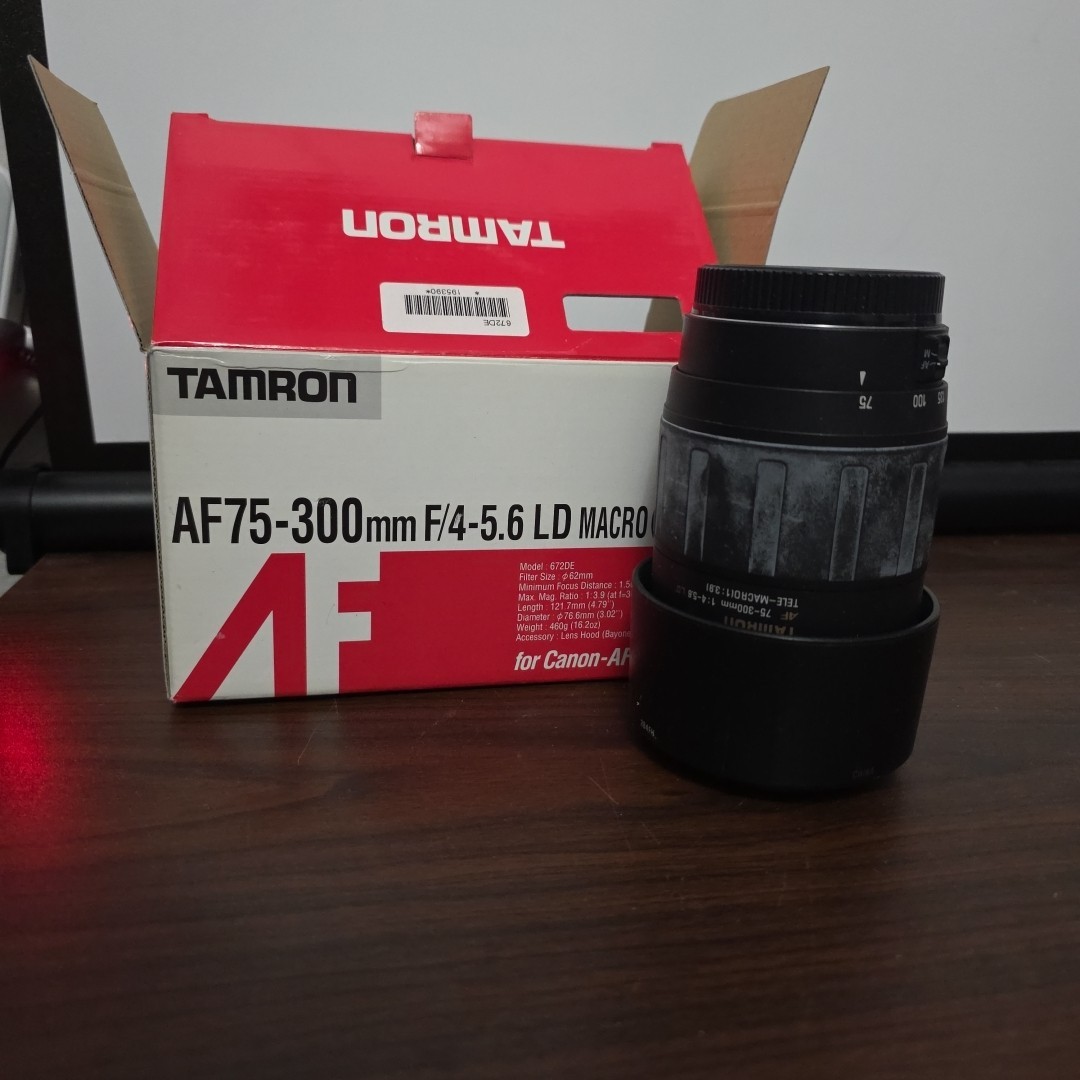 Tamron AF 75-300mm 1:4-5.6 LD Tele-Macro Lens Canon Mount
