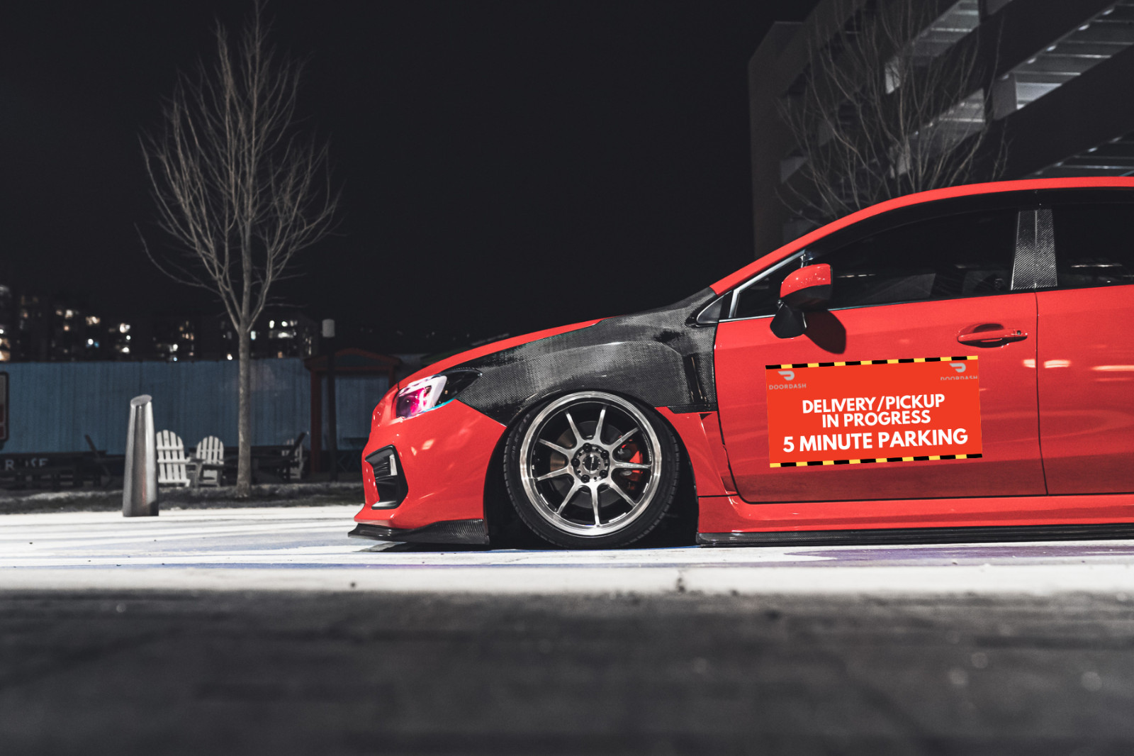 Doordash Delivery Full Color Vehicle Magnet